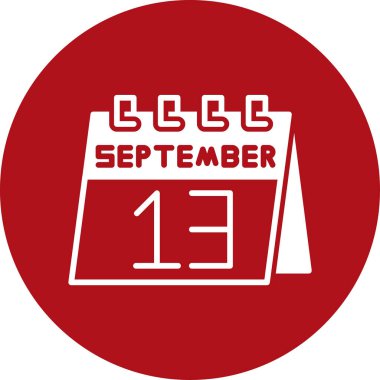 Eylül takvimi simge tasarımı