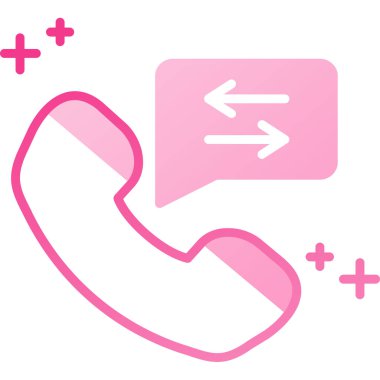 Bir telefon simgesinin vektör illüstrasyonu