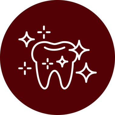 diş simgesi vektör illüstrasyonu