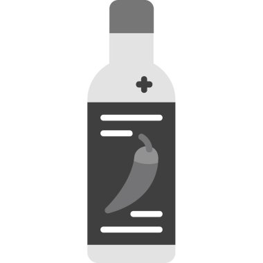 Modern b 'nin vektör illüstrasyonu şişe simgesinden yoksun