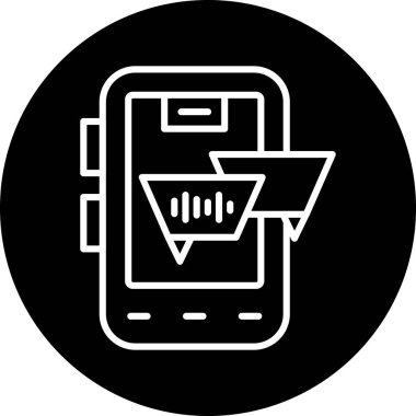 vektör cep telefon simgesi