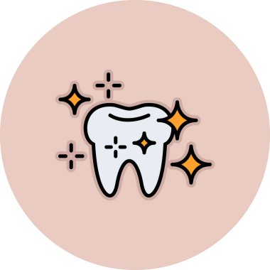 Diş simgesi, vektör illüstrasyonu