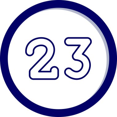 23 saat vektör illüstrasyonu