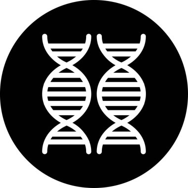 dna. Web simgesi basit illüstrasyon