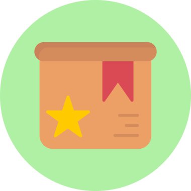 Kutu. Web simgesi basit illüstrasyon