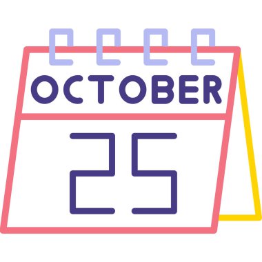 Takvim simgesi tasarımı, vektör illüstrasyonu