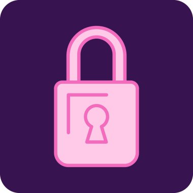 Bir kilidin vektör çizimi