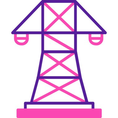 kule ikon vektör illüstrasyonu