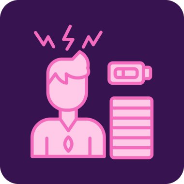 Tabletli bir adamın vektör çizimi