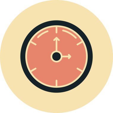 zaman yönetimi simgesi, vektör illüstrasyonu