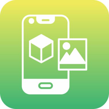 Vektör akıllı telefon simgesi, vektör illüstrasyonu