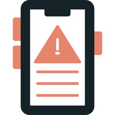 Alarm ileti simgesi düz biçimli