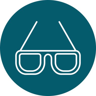 Gözlük simgesi için vektör illüstrasyonu