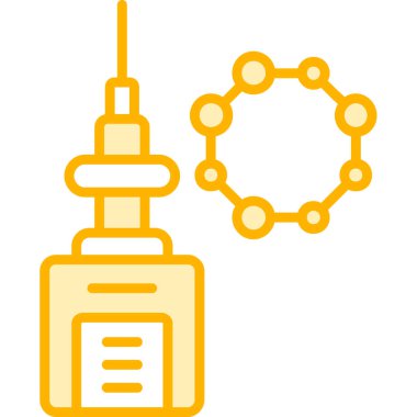 Tek bir izole simgenin vektör illüstrasyonu