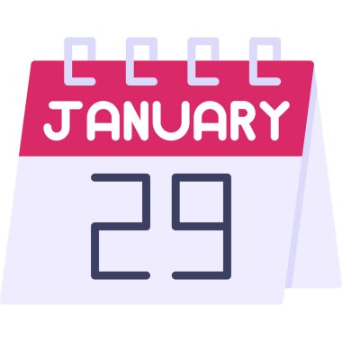 19 Ocak takvim simgesi - günlük takvim günü tasarım şablonu tarih illüstrasyonu, takvim, şablon çizimi