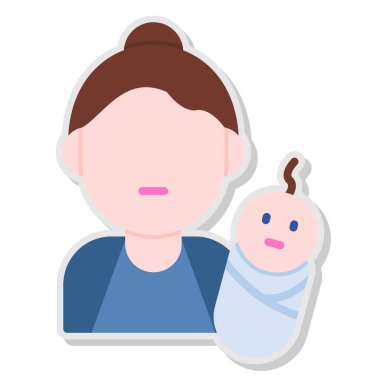 Bebek Avatar karakterli bir anne.