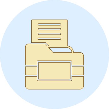 dosya klasör simgesi. vektör çizim