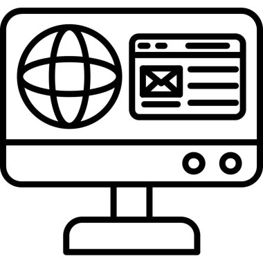 Web ve Geliştirme düz vektör simgesi