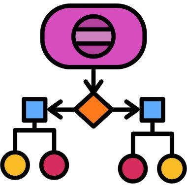 Veri analizi. Web simgesi basit illüstrasyon
