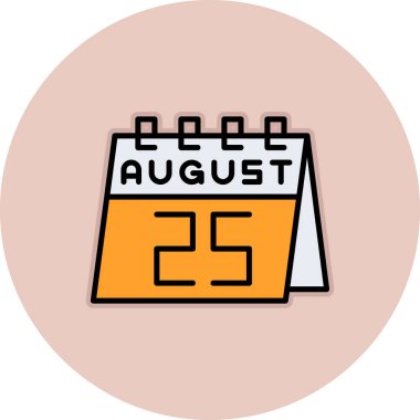 Tarih için bir takvimin vektör illüstrasyonu