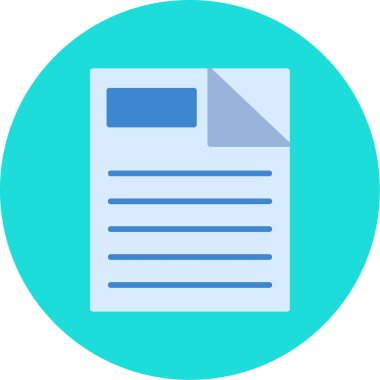 belge simgesi, vektör illüstrasyon tasarımı