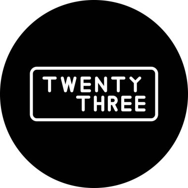 24 saat işaret simgesi, basit vektör illüstrasyonu