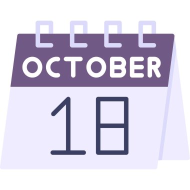 19 - 1 - Takvim çizgisi simgesi - vektör