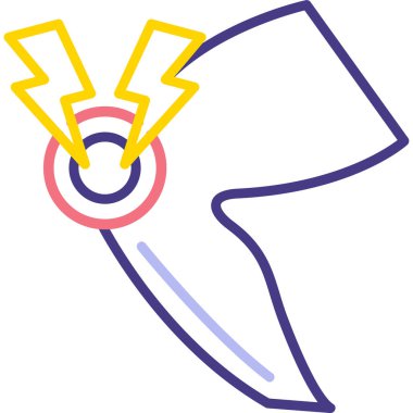 Çizgi film simgesinin vektör çizimi