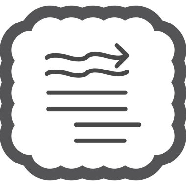 Kağıt simgesinin vektör illüstrasyonu