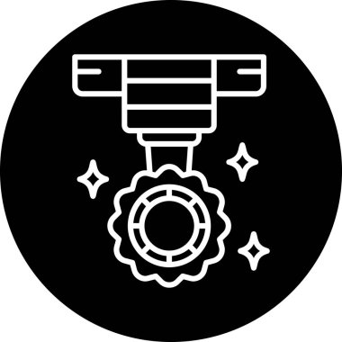 Eşsiz dişli vektör simgesi