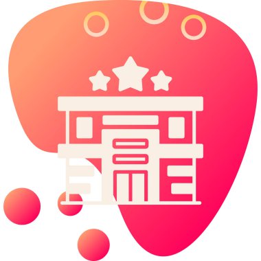 bina simgesi, vektör illüstrasyonu