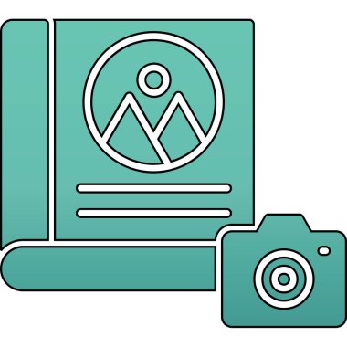 kamera fotoğraf simgesi ana hat biçiminde