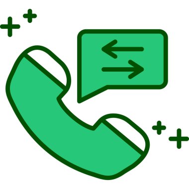 Telefonunuz var. Web simgesi basit illüstrasyon