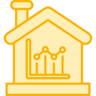 Bina. Web simgesi basit illüstrasyon