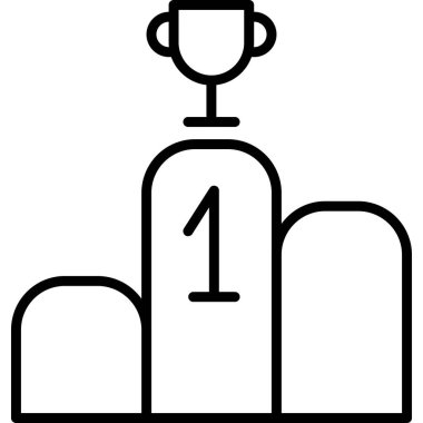 kupa ikonu vektör illüstrasyonu