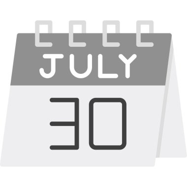 Takvim simgesi vektör illüstrasyonu