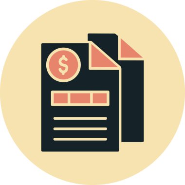 belgeleri web simgesi, vektör çizim