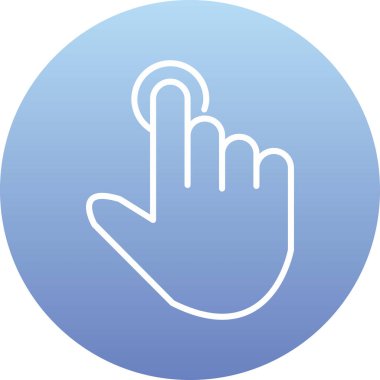 Mavi arka planı olan bir el.