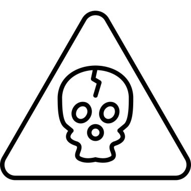 Kafatası. Web simgesi basit illüstrasyon