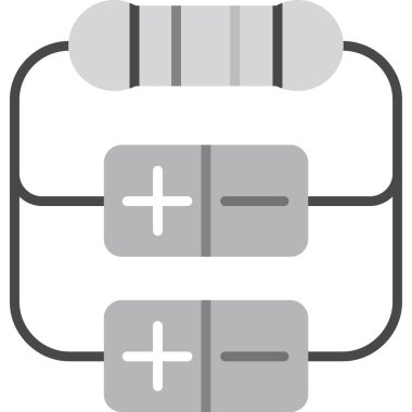 Pil simgesinin vektör illüstrasyonu