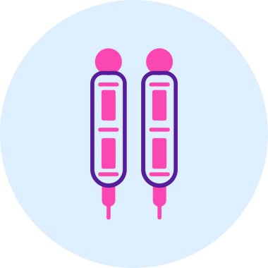 test tübü simgesi modern illüstrasyon