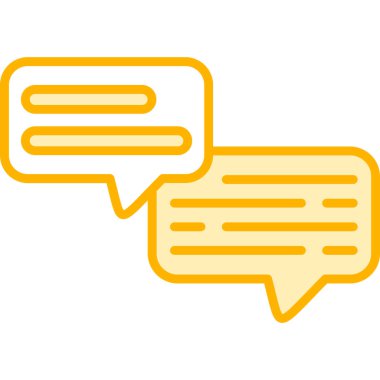 Sohbet baloncukları simgesinin vektör çizimi