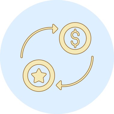 Dolar simgesi vektör illüstrasyonu