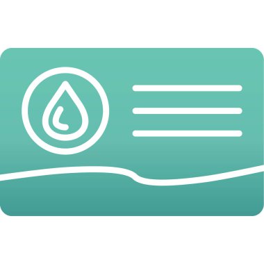 Beyaz çizgi su damlası ikonu uzun gölge arkaplan izole. Mavi daire düğmesi. vektör