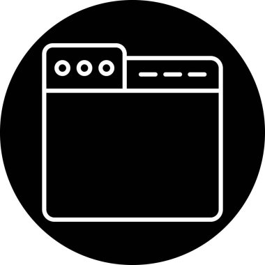 Modern mutfak simgesinin vektör çizimi