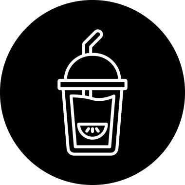 Dondurma simgesinin vektör illüstrasyonu