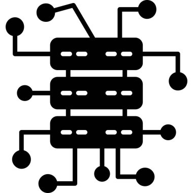 İşlemci. Web simgesi basit illüstrasyon