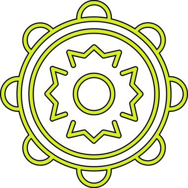 Çiçek. Web simgesi basit illüstrasyon