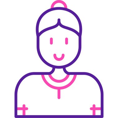 avatar. Web simgesi basit illüstrasyon