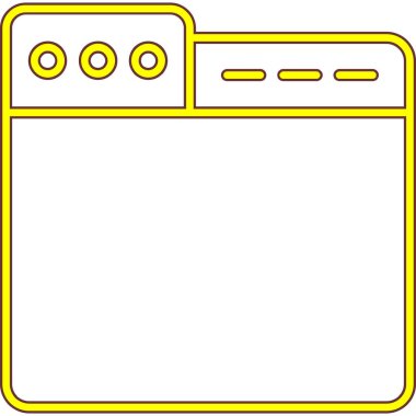 Basit ve minimalist uygulama arayüzü simgesi